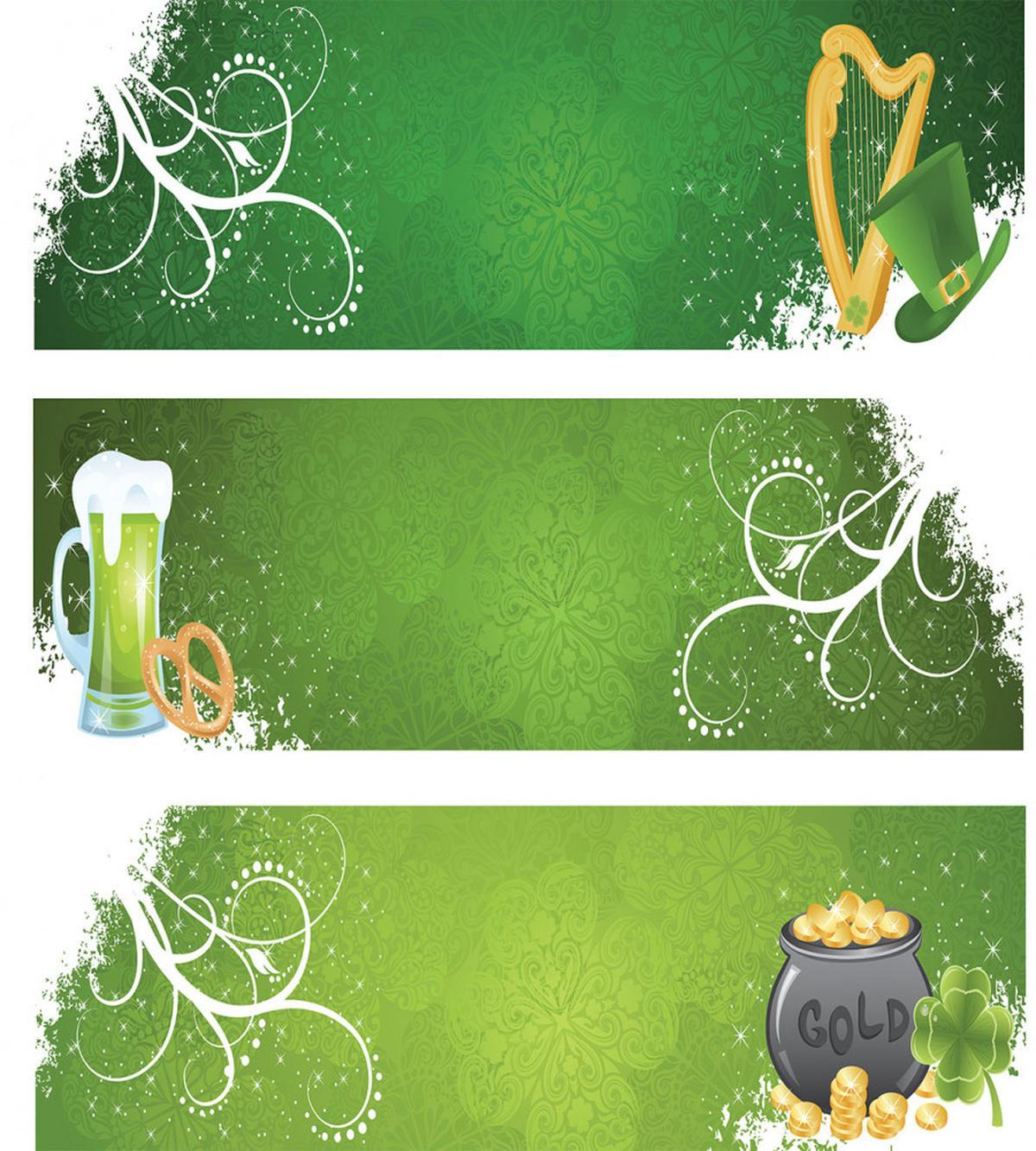 Hat Beer and Pot of Gold — Pattern
