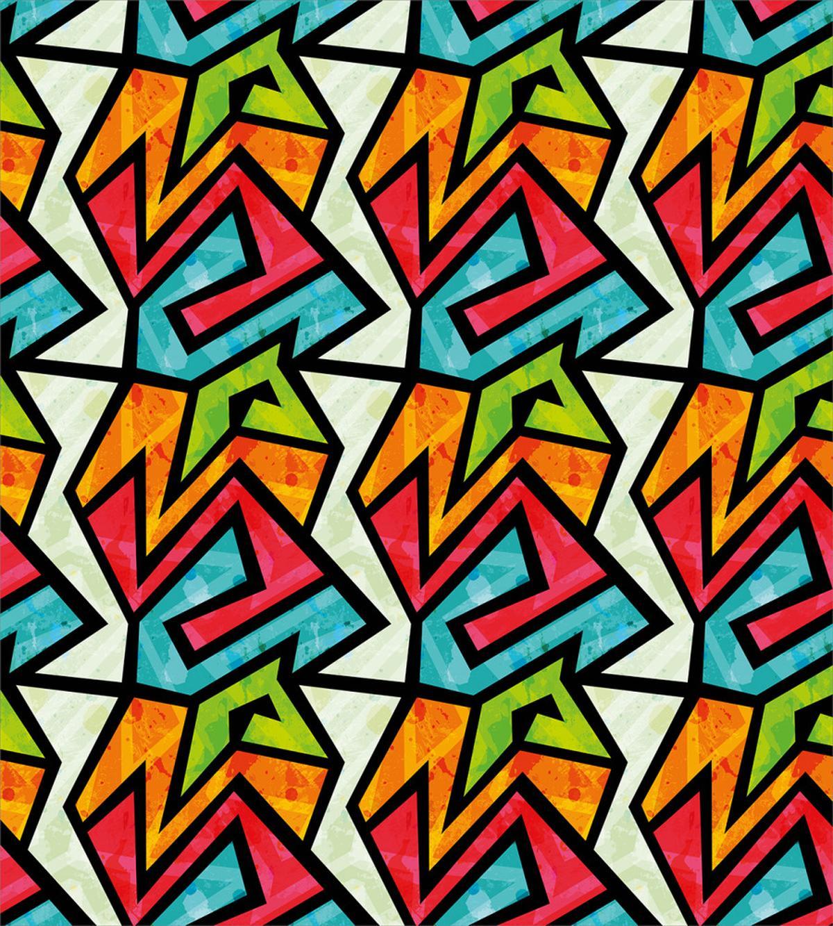 Colorful Graffiti Design — Pattern