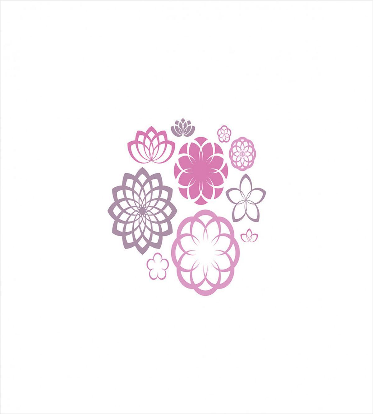 Chrysanthemums Lilies — Pattern