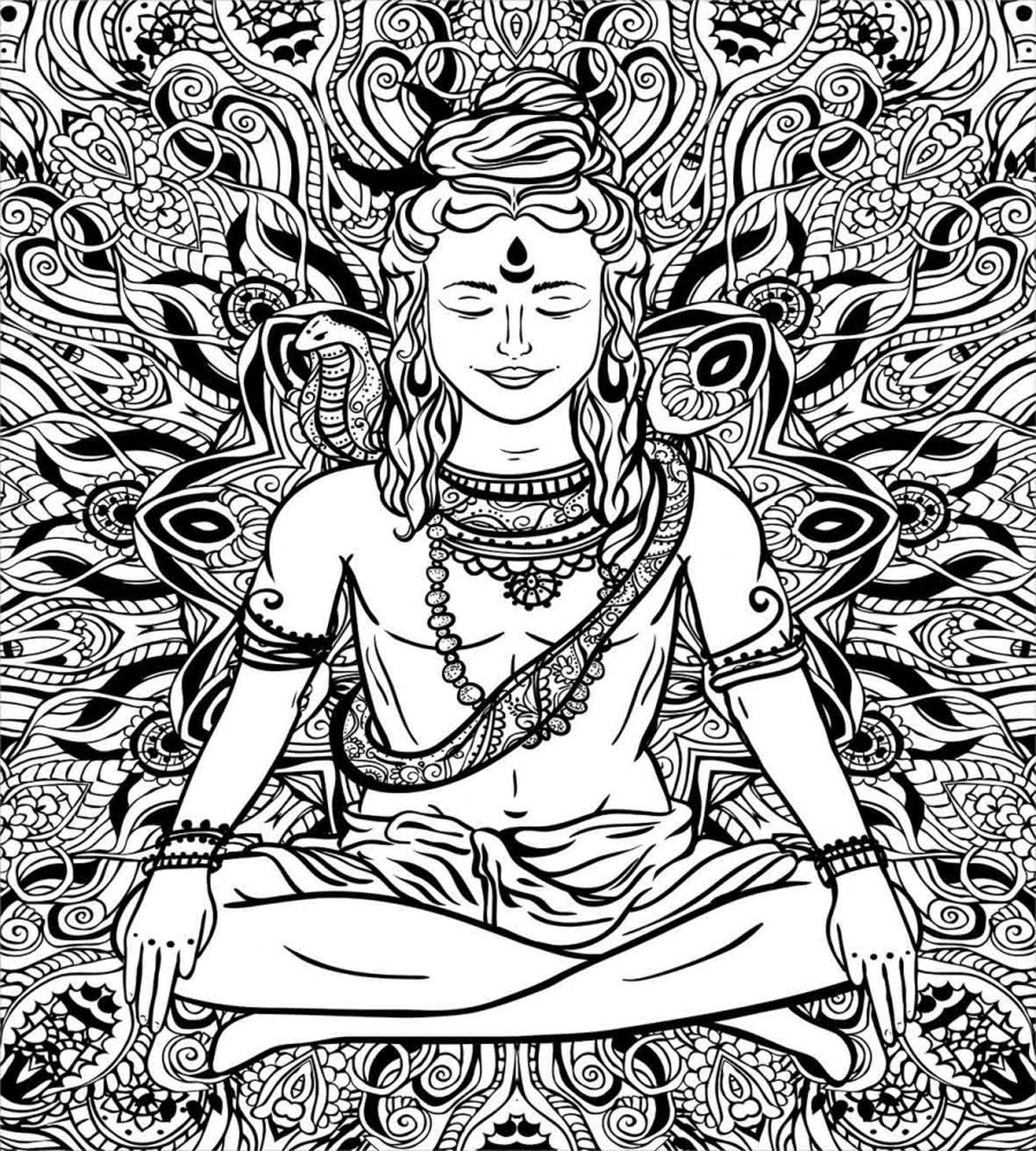 Third Eye Mandala Sketch — Pattern