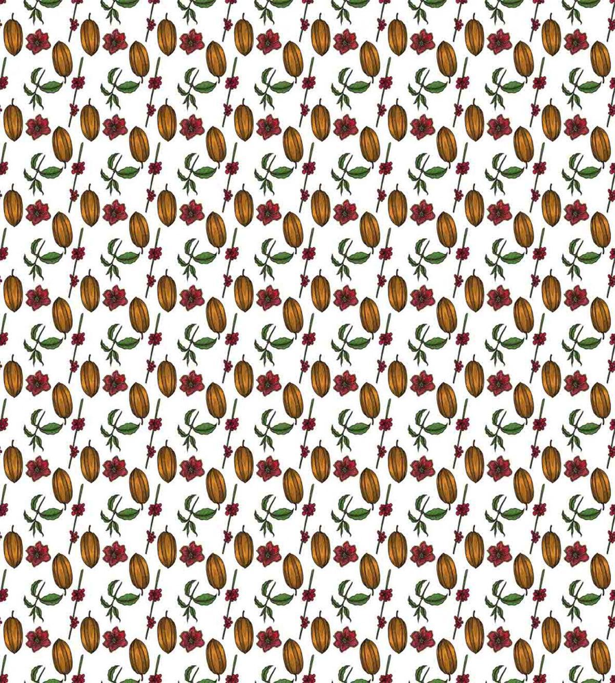 Beans with Blooming Flowers — Pattern