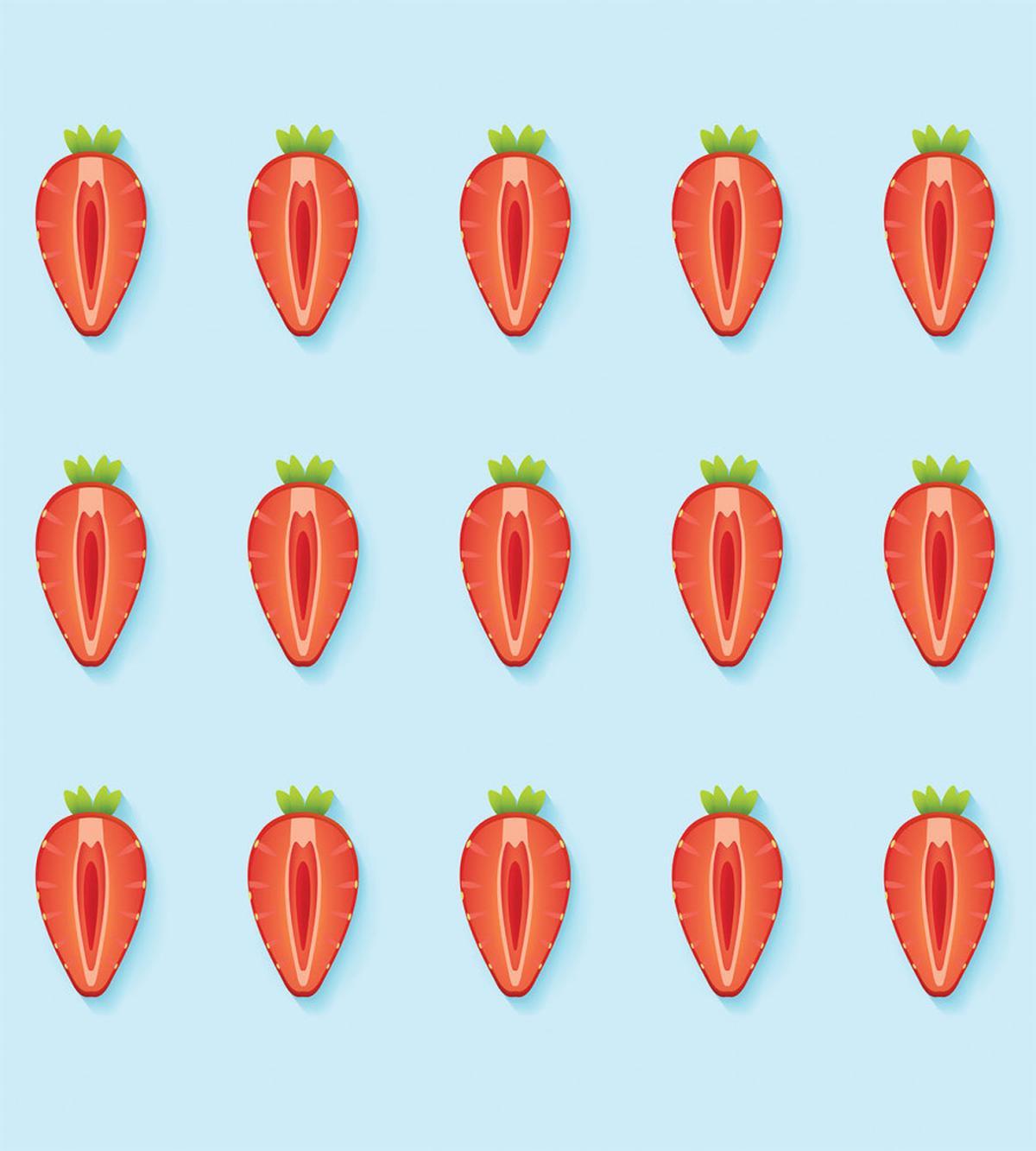 Symmetric Halved Strawberry — Pattern