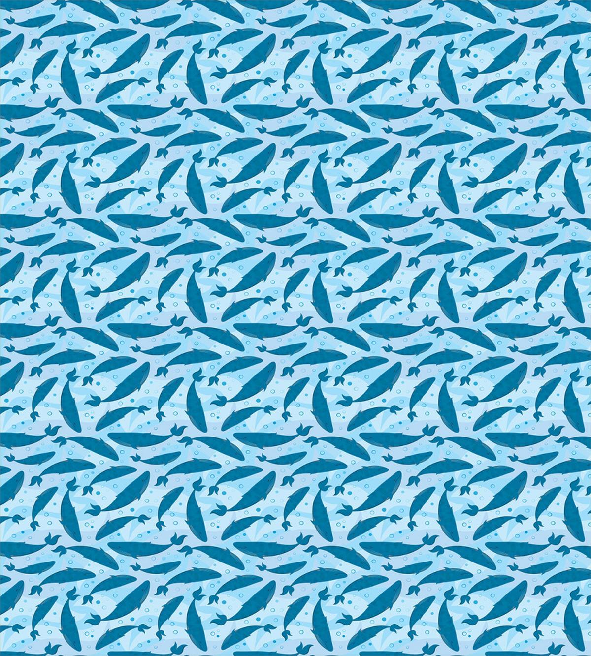 Big Blue Aquatic Animals — Pattern