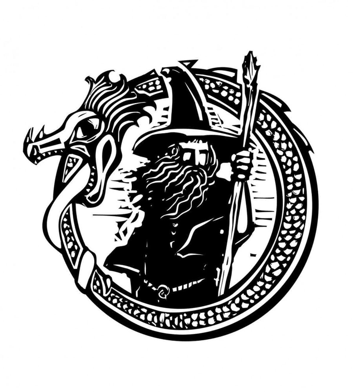 Mage in Dragon Circle — Pattern