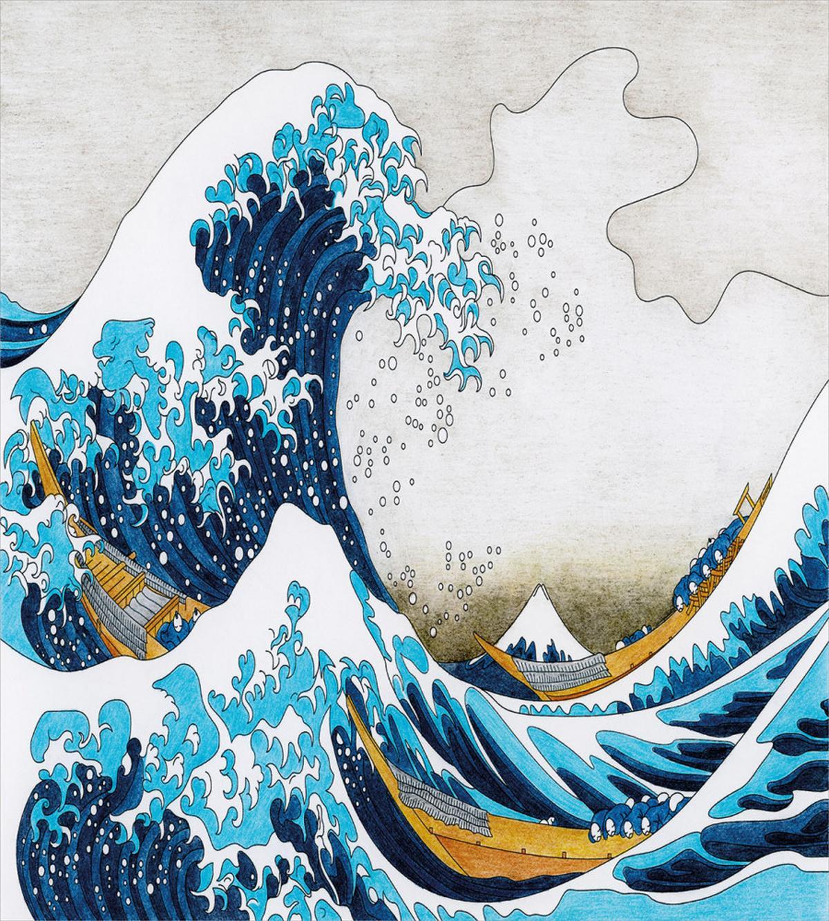 Oceanic Wave of Kanagawa — Pattern
