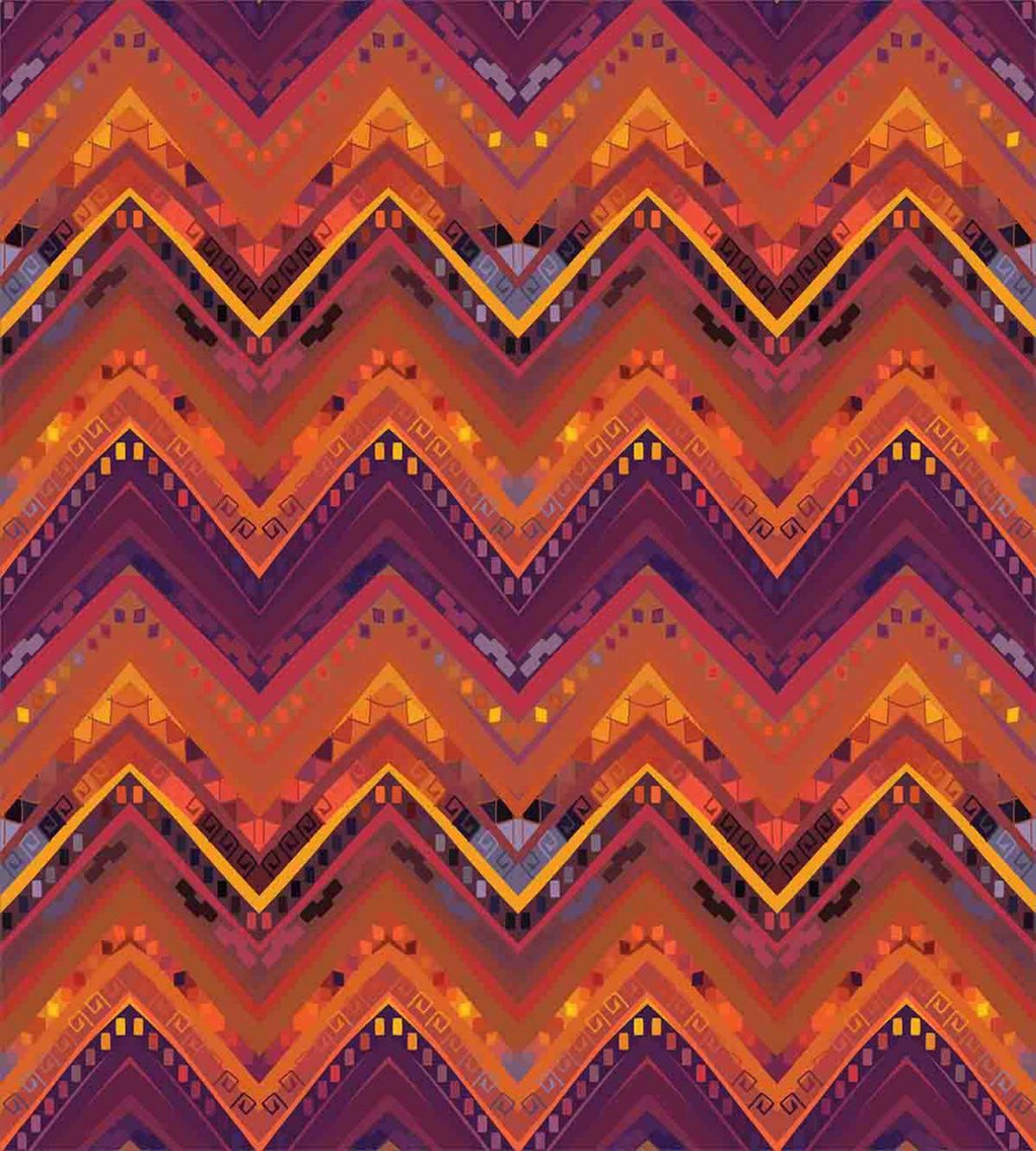 Native Zigzag Ornament — Pattern