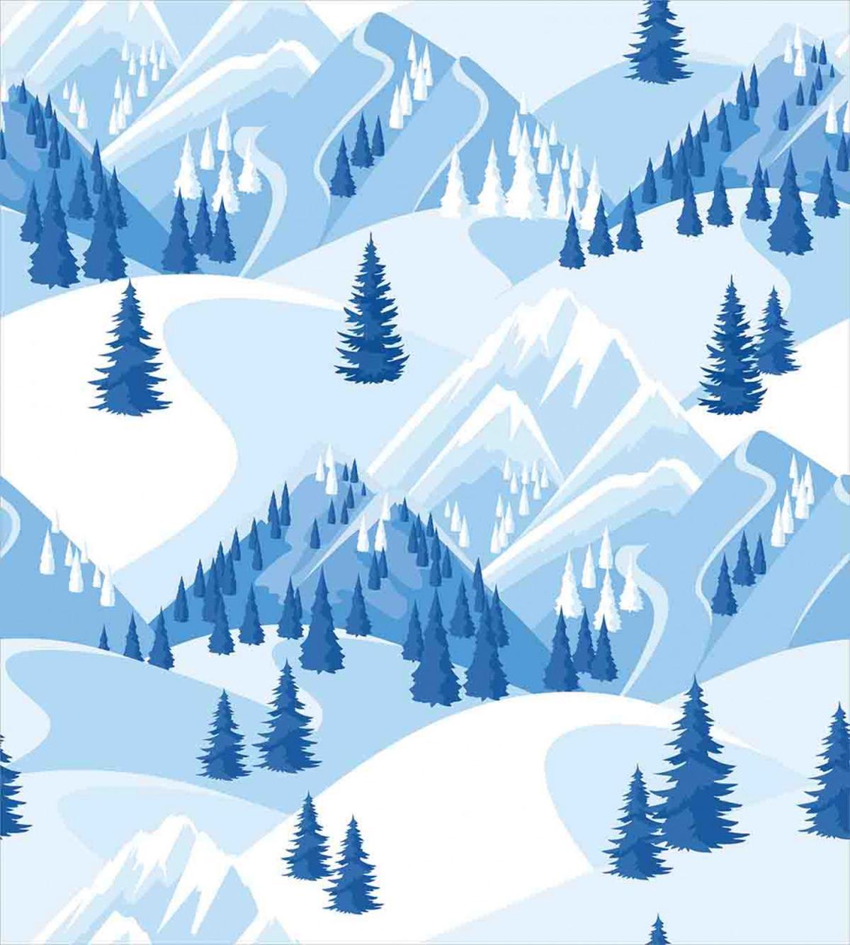 Snowy Fir Forest — Pattern