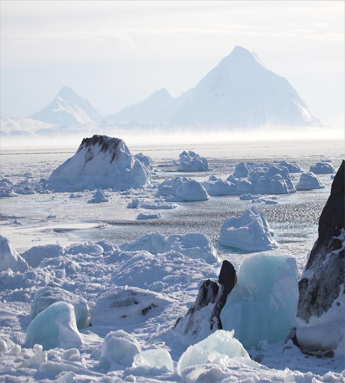 Arctic Winter Ice Lake — Pattern