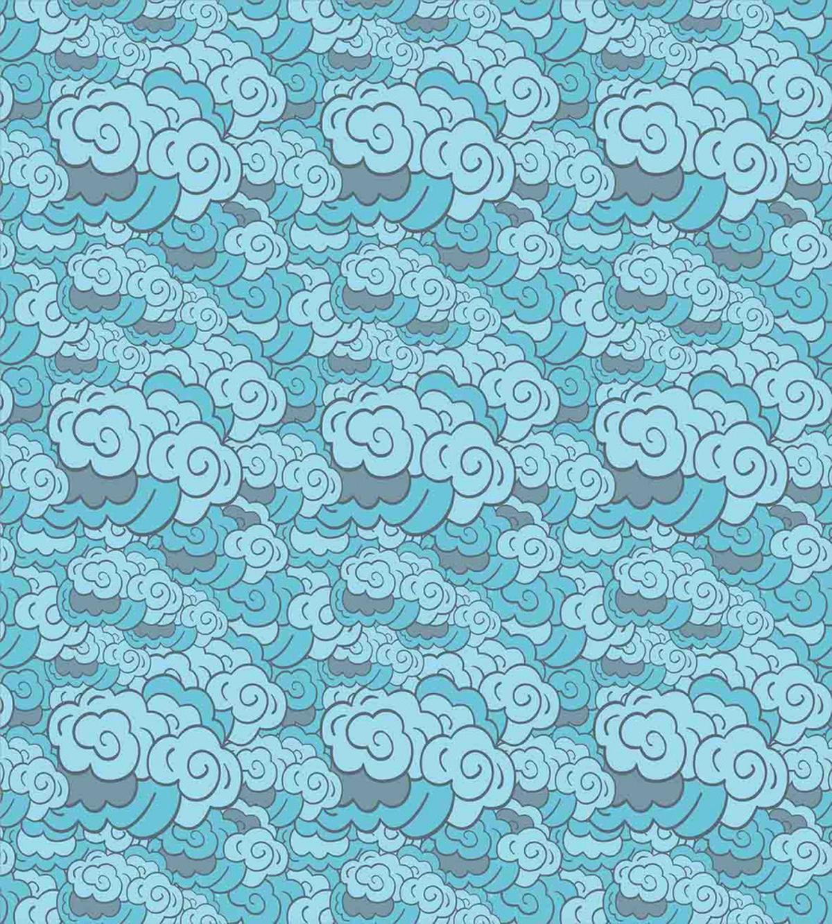 Blue Skyscape — Pattern