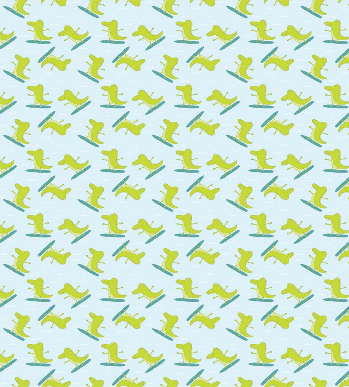 Surfing Happy Crocodile — Pattern