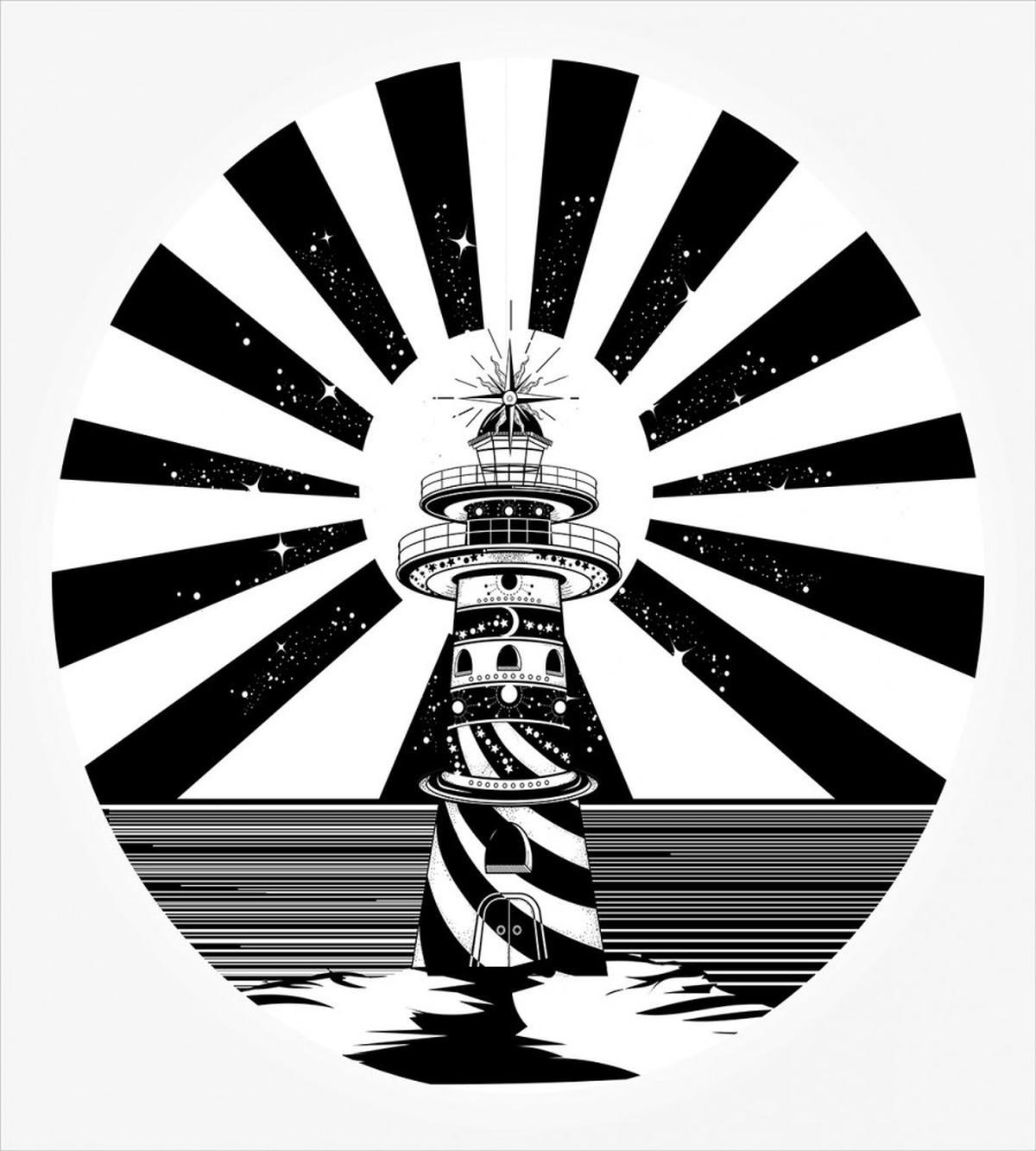 Retro Lighthouse — Pattern