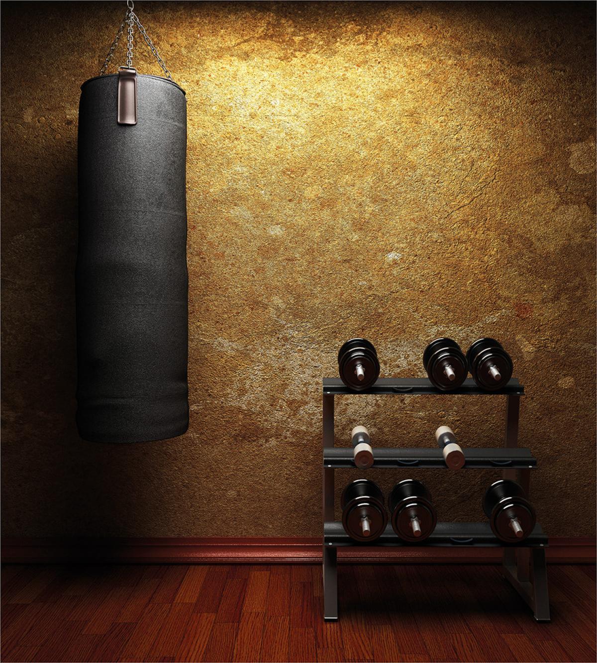Gym Room and Dumbbells — Pattern