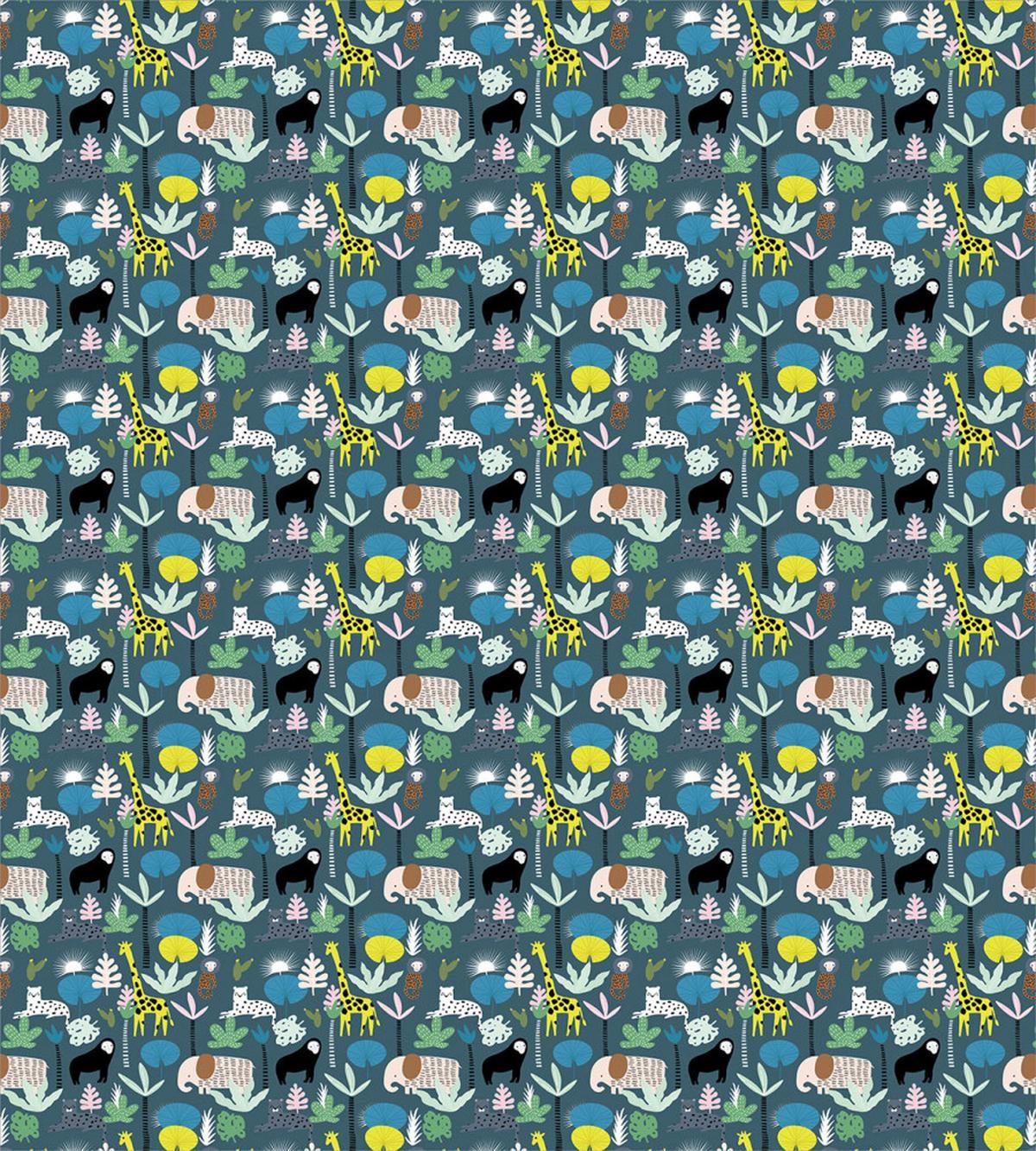 Childish Art Forest Animals — Pattern