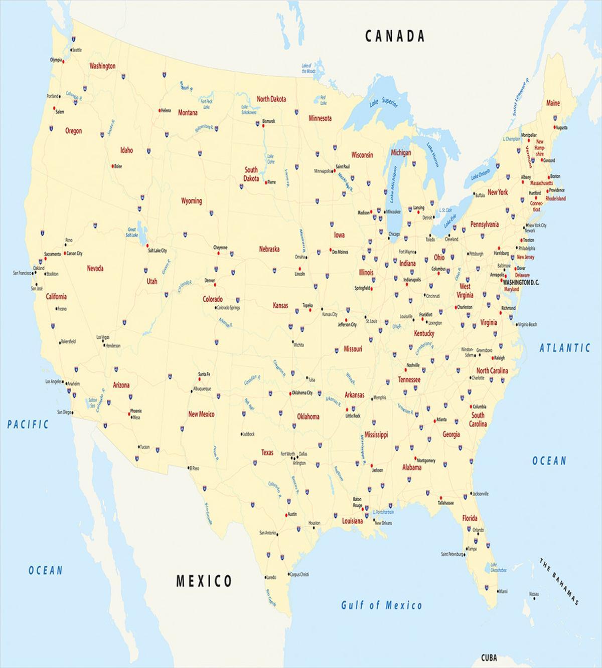 America Cities Interstate — Pattern