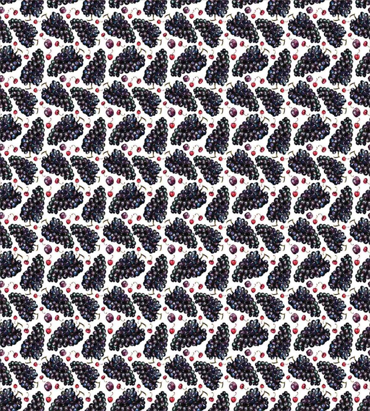 Retro Grape Plum Cherry — Pattern