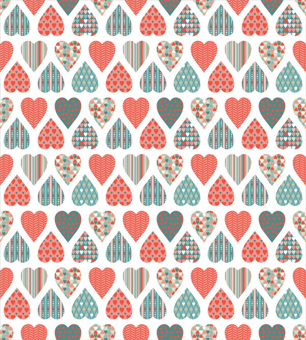 Retro Hearts Pattern — Pattern