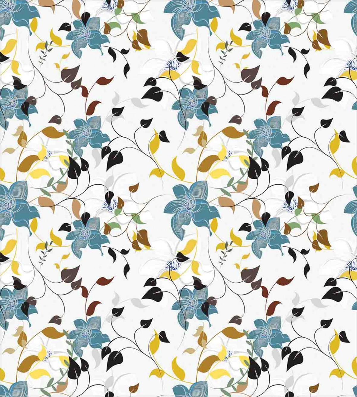 Colorful Flowers Leaf — Pattern