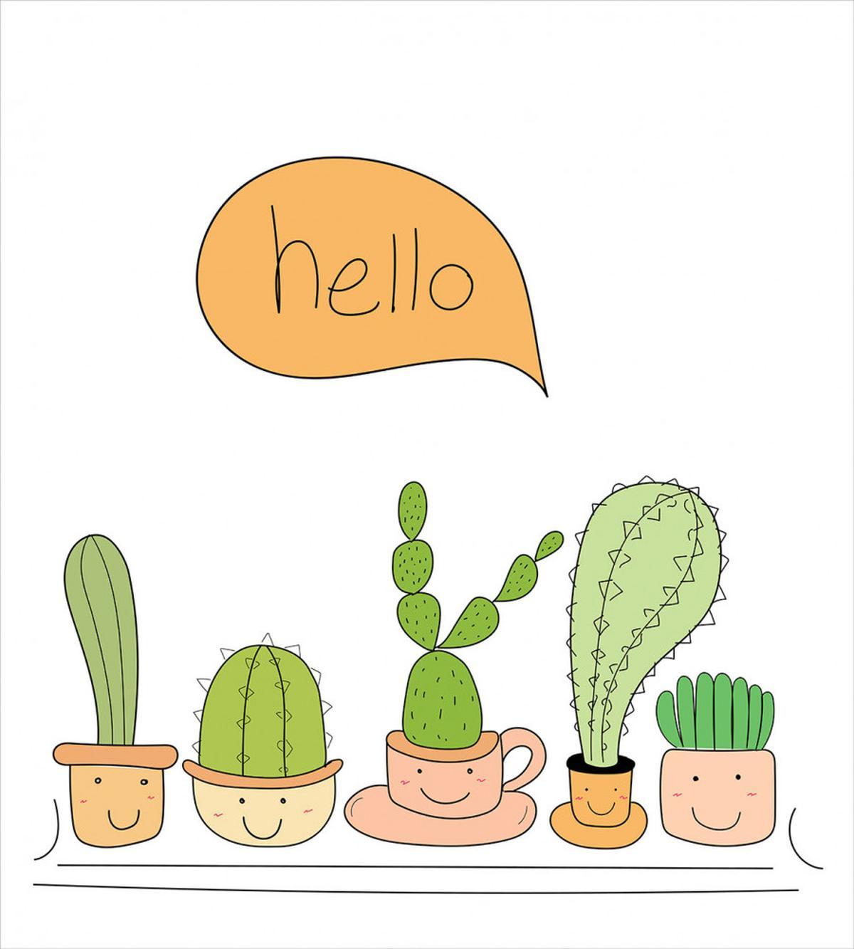 Home Plants in Smiling Pots — Pattern