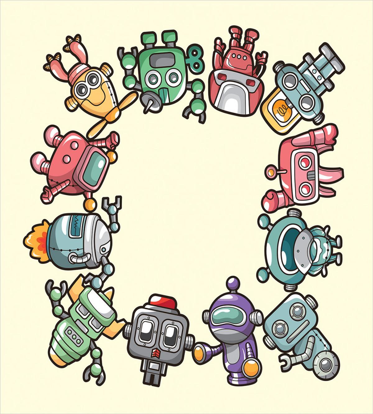 Friendly Robots Toys — Pattern