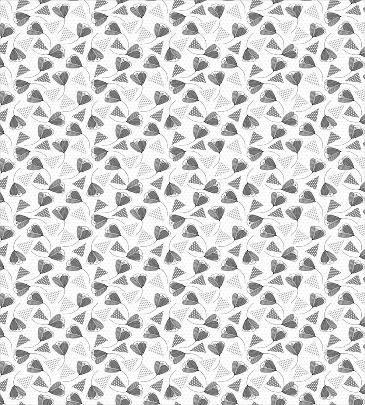 Dotted Triangles and Flowers — Pattern