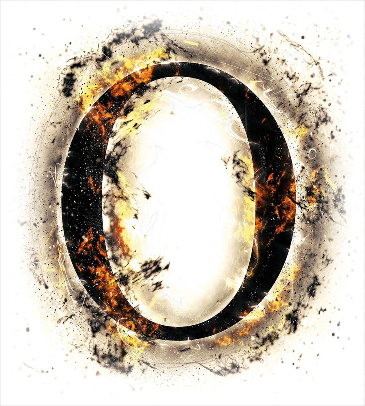 Alphabet on Fire Hot O — Pattern