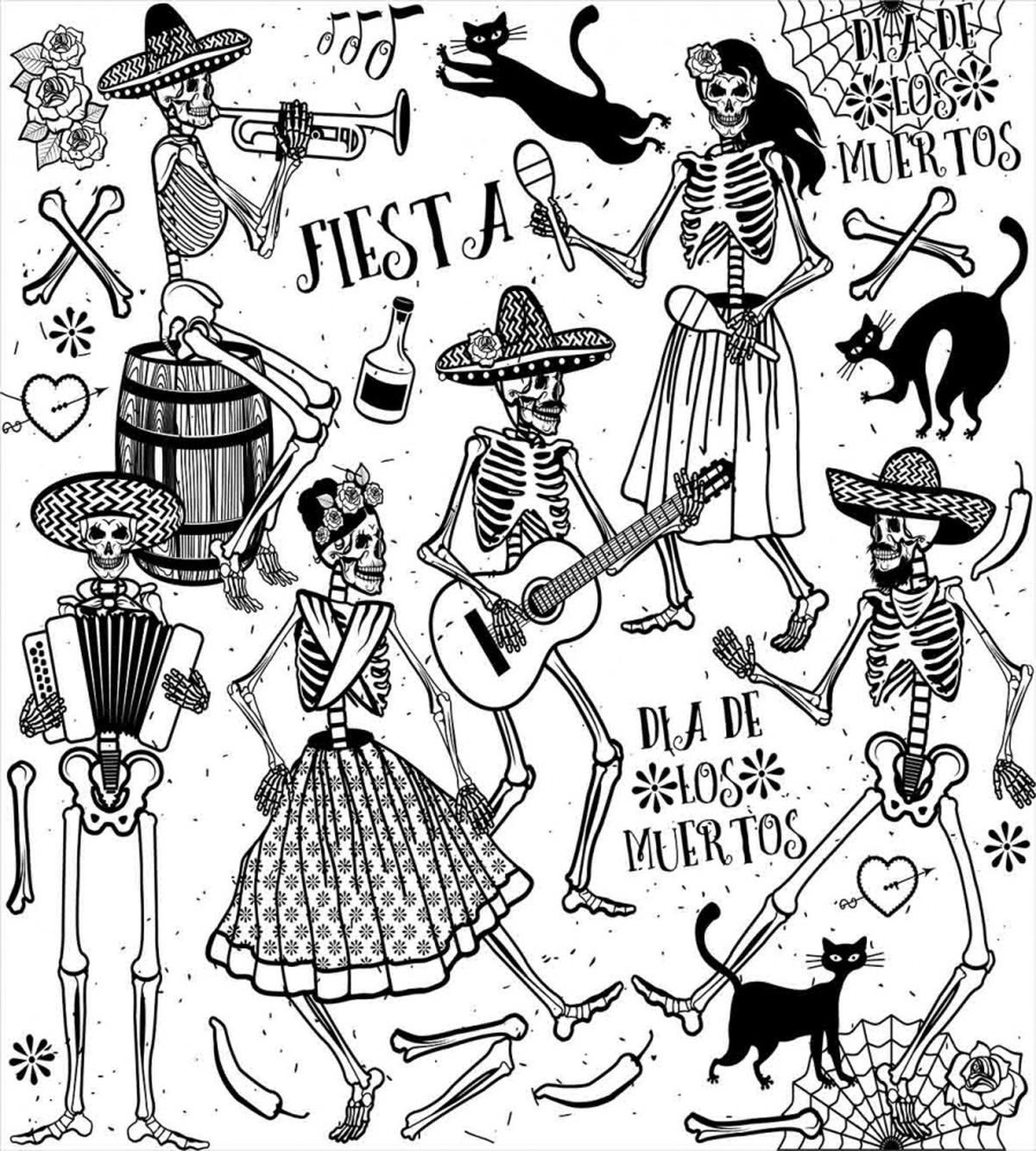 Dancing Skeletons — Pattern