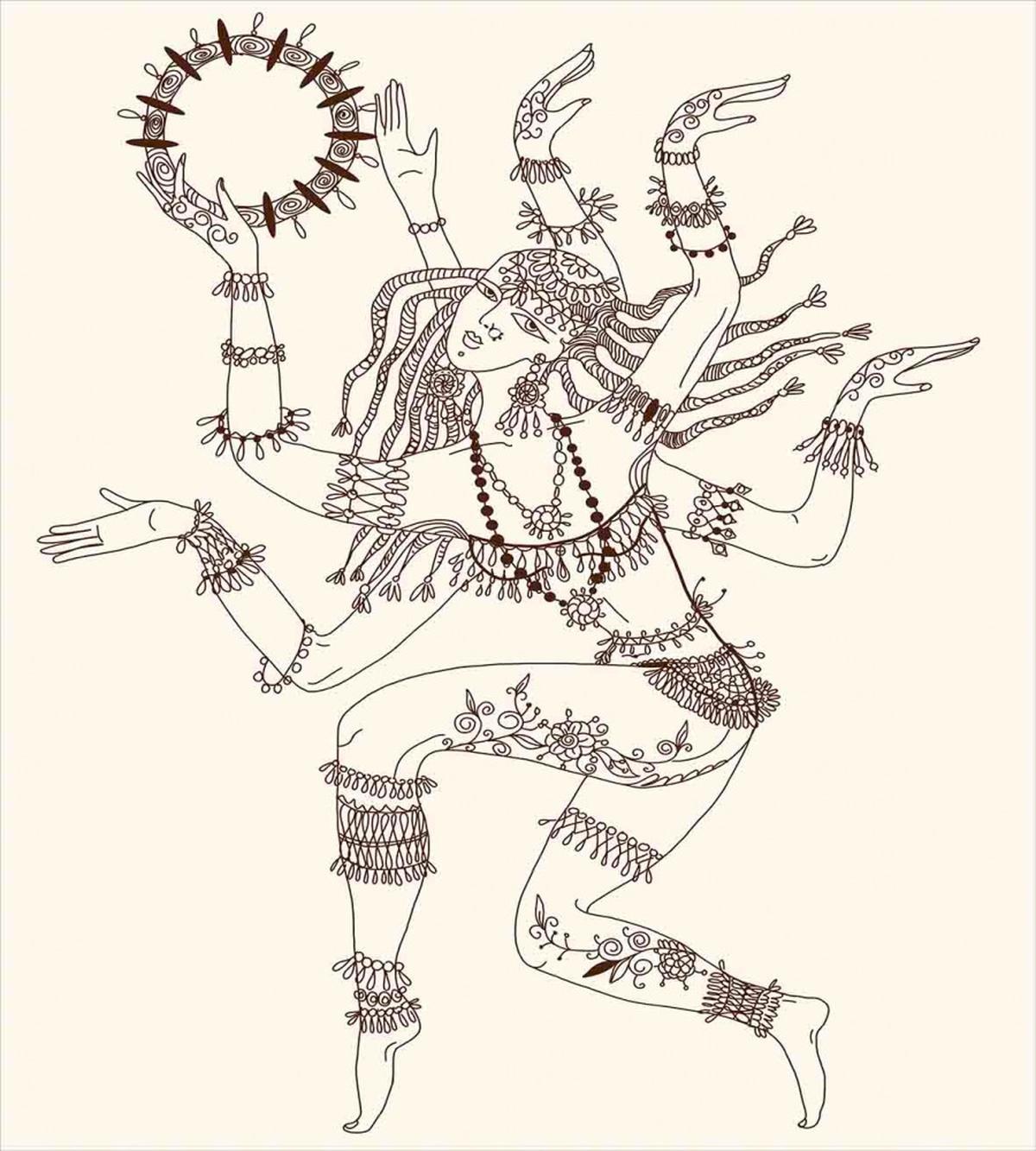 Dancing Eastern Ethnic — Pattern