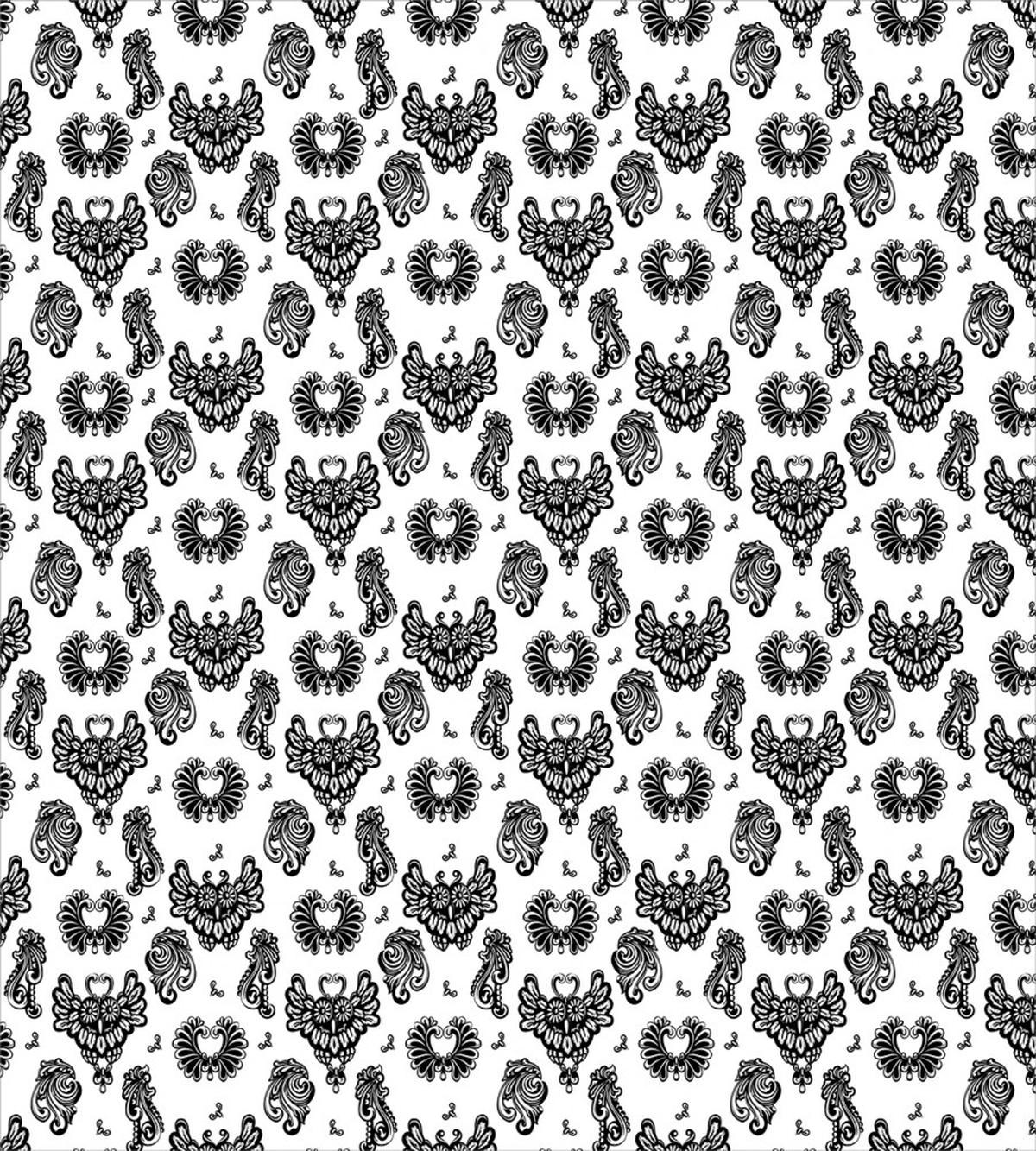 Victorian Owls Flourish — Pattern