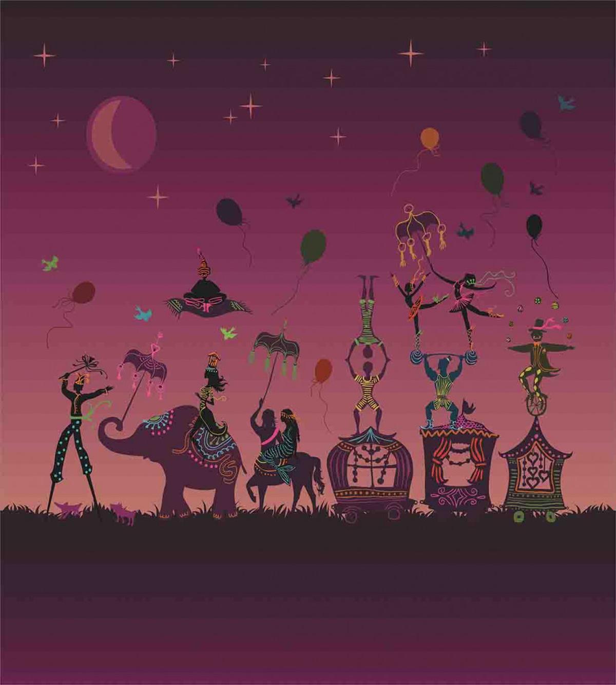 Circus Crowd Travelling — Pattern