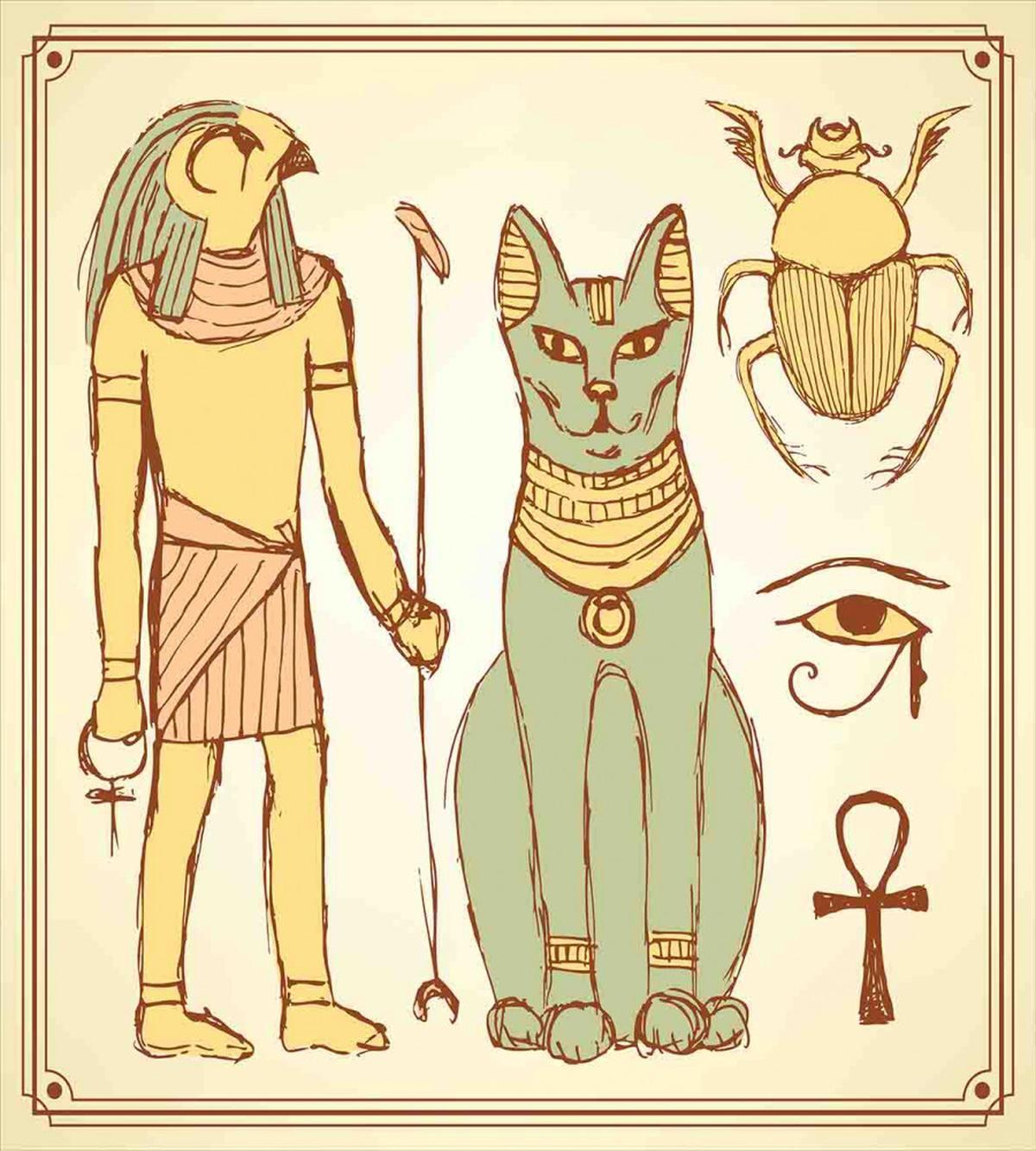 Ancient Cat Figure — Pattern