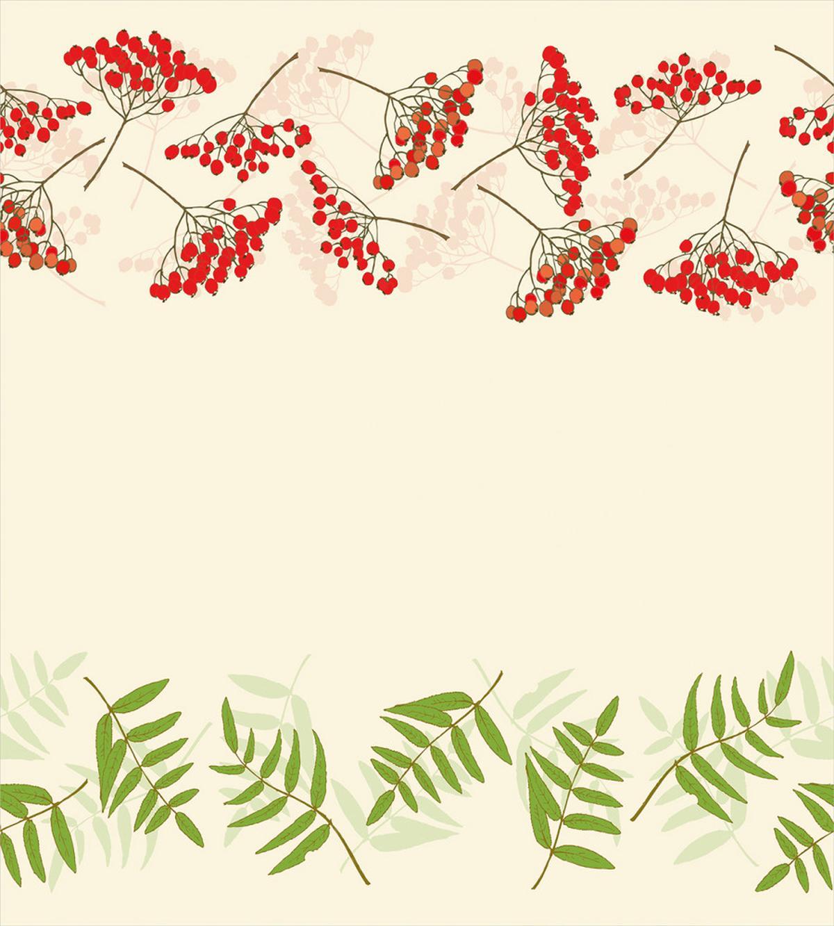 Border with Mountain Ash — Pattern