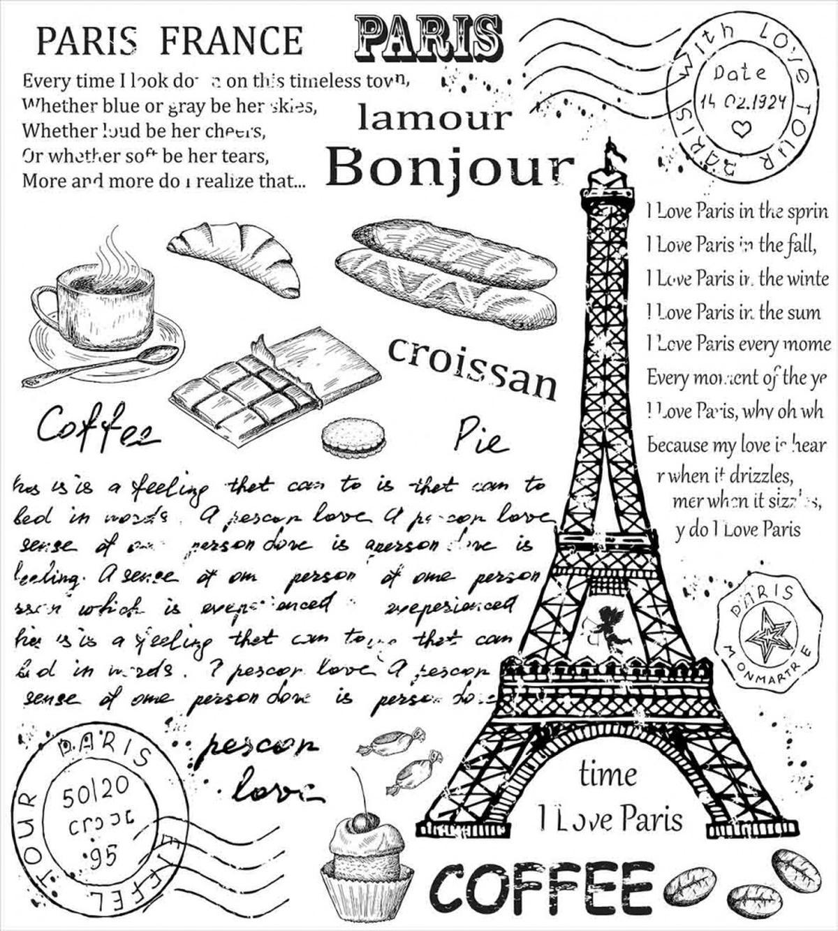 Bonjour Croissan Coffee — Pattern