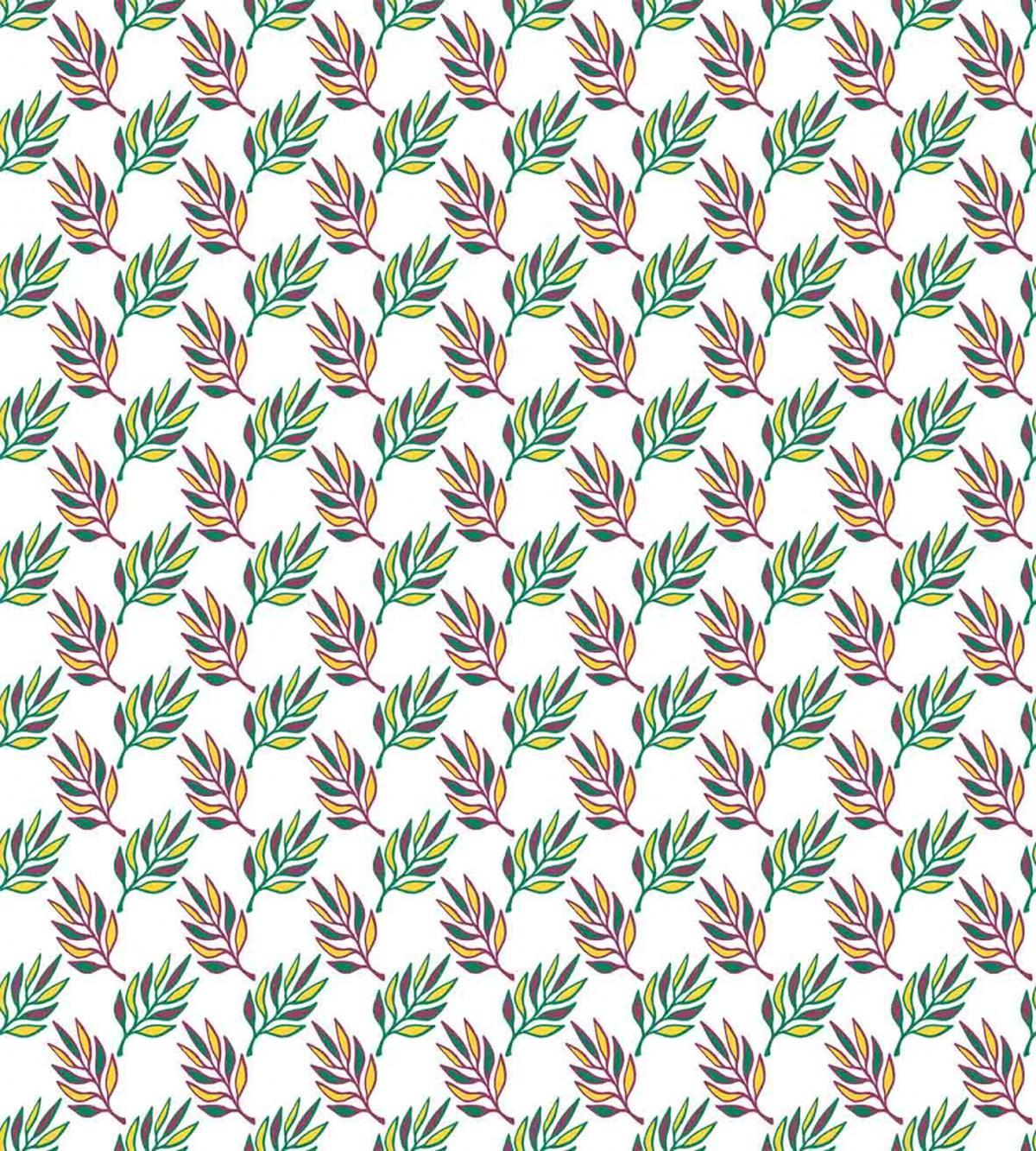 Symmetric Colorful Leaves — Pattern