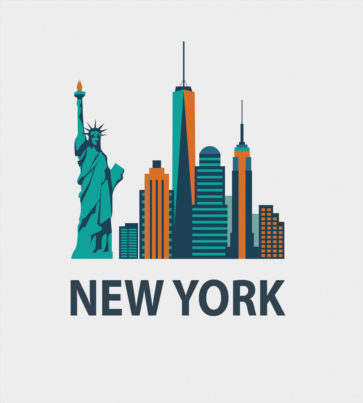 Simple New York Text Landmarks — Pattern