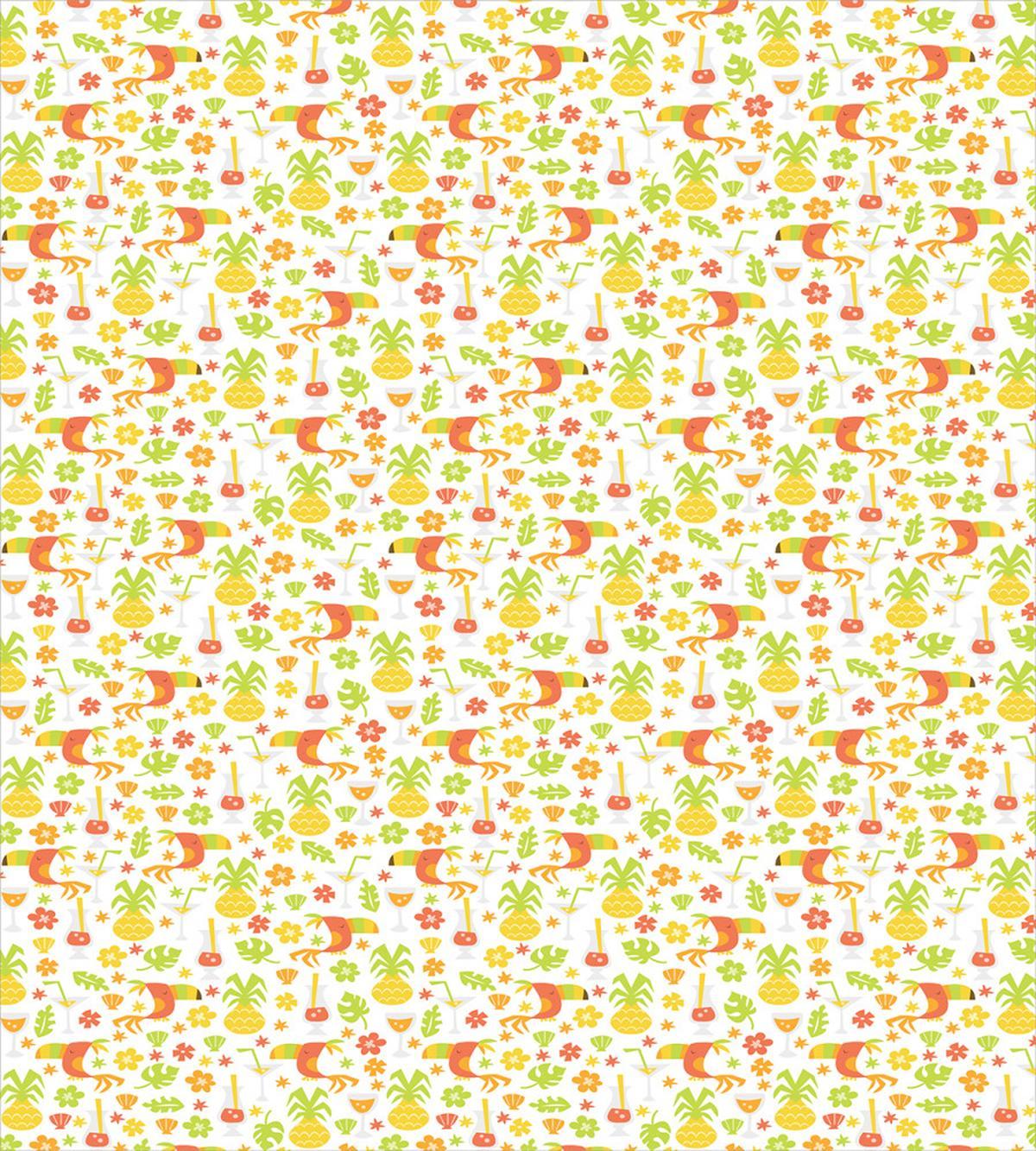 Toucan Birds Pineapples — Pattern