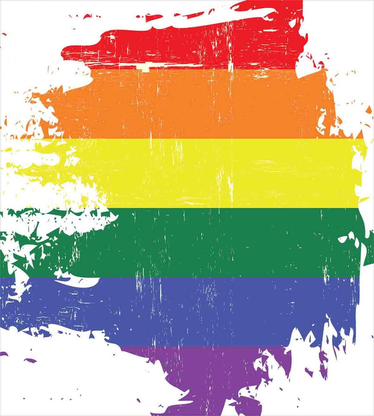 LGBT Flag Line — Pattern