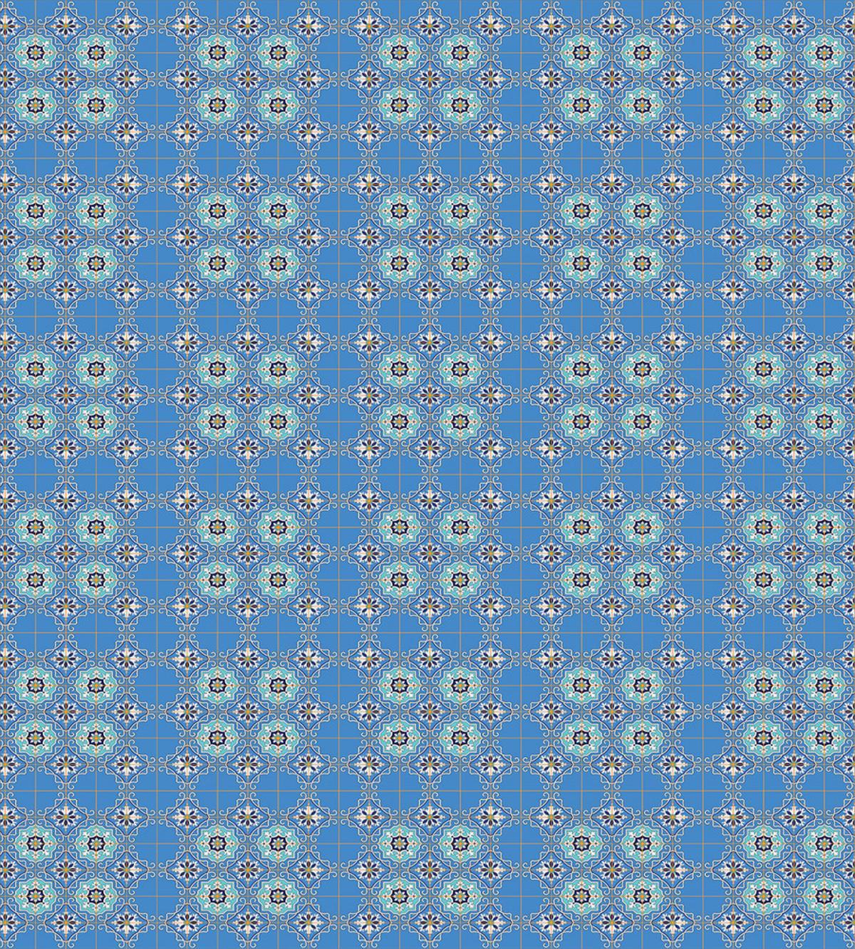 Patchwork Style Blue — Pattern