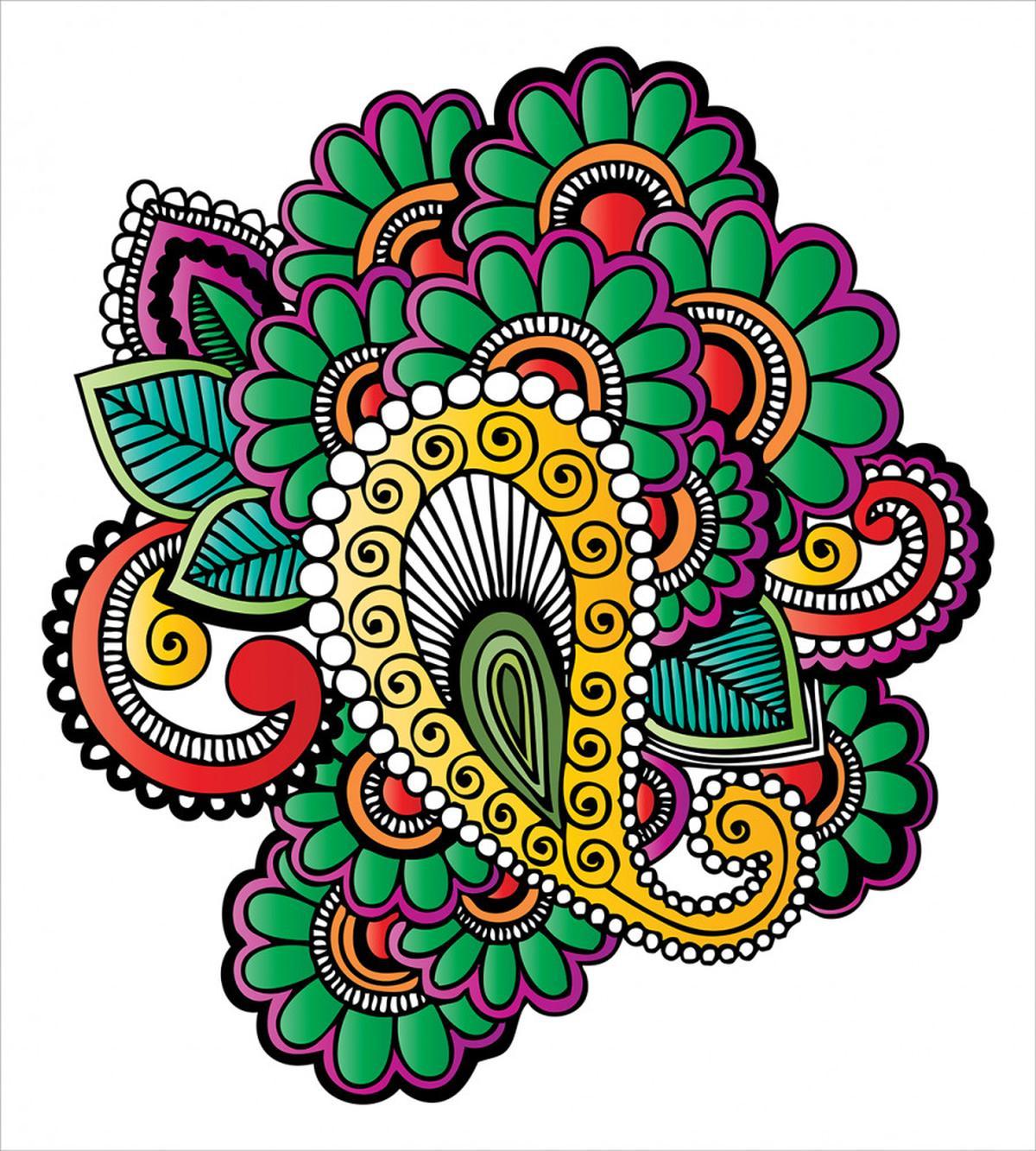 Vivid Colored Pattern Art — Pattern