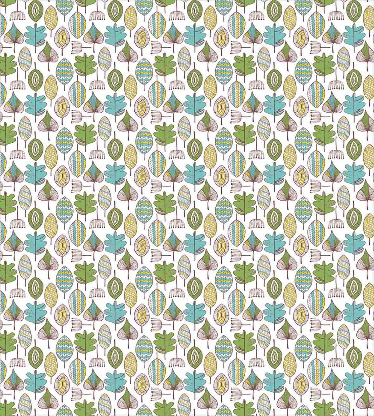 Modern Scribble Leaves — Pattern