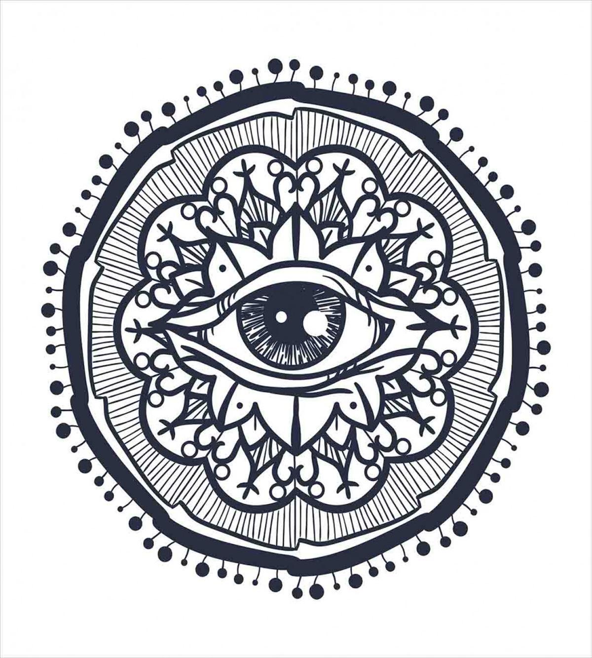Retro All Seeing Eye Art — Pattern