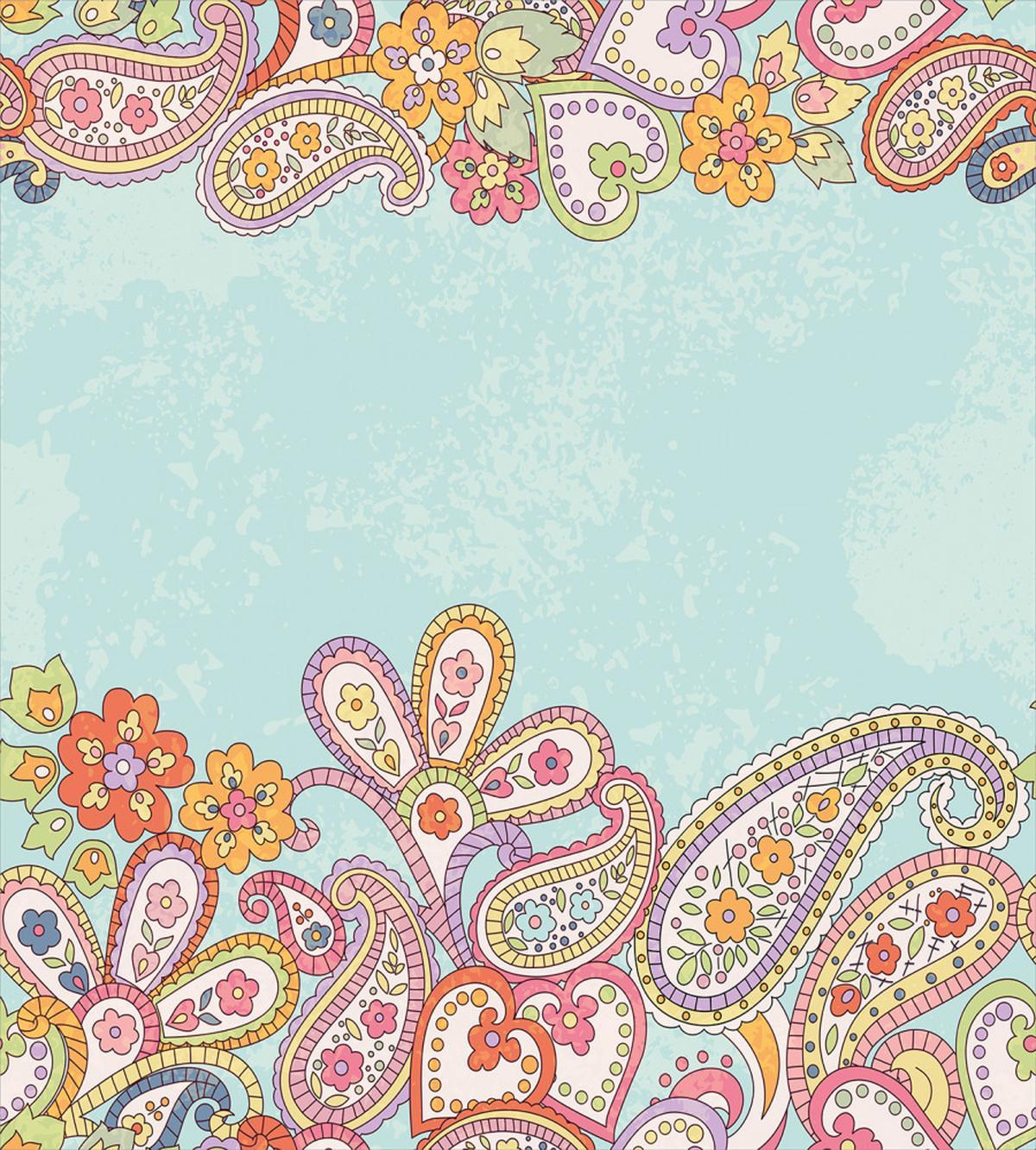 Hand Drawn Retro Paisley — Pattern