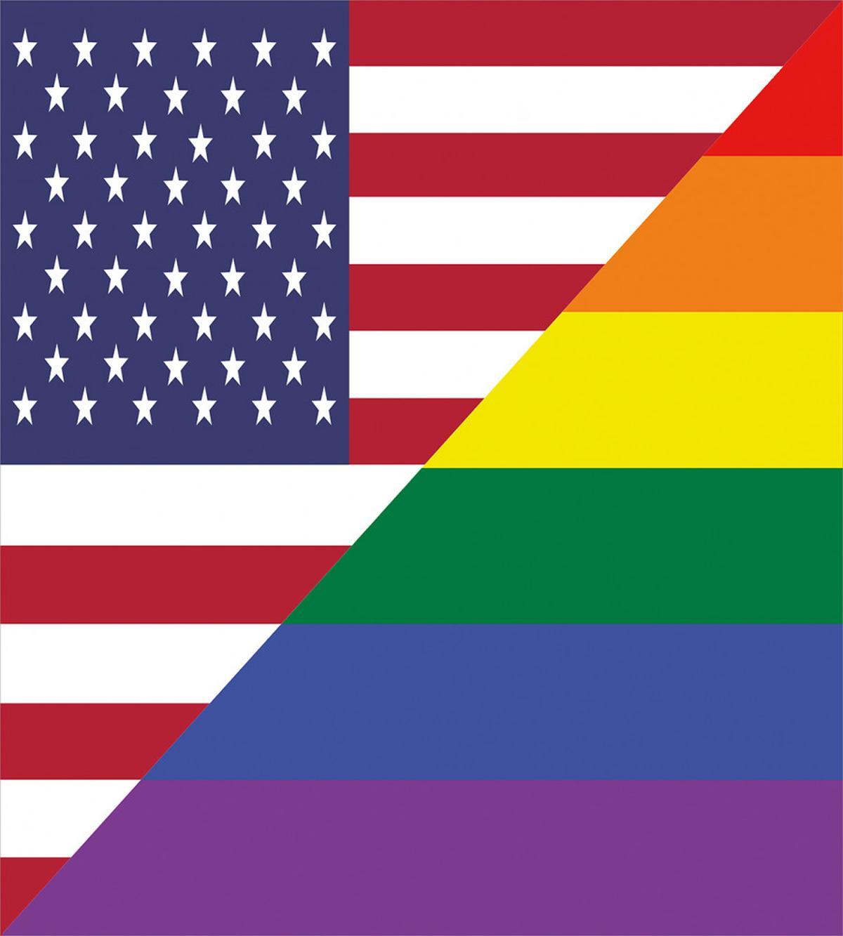 Flag USA Rainbow Colors — Pattern