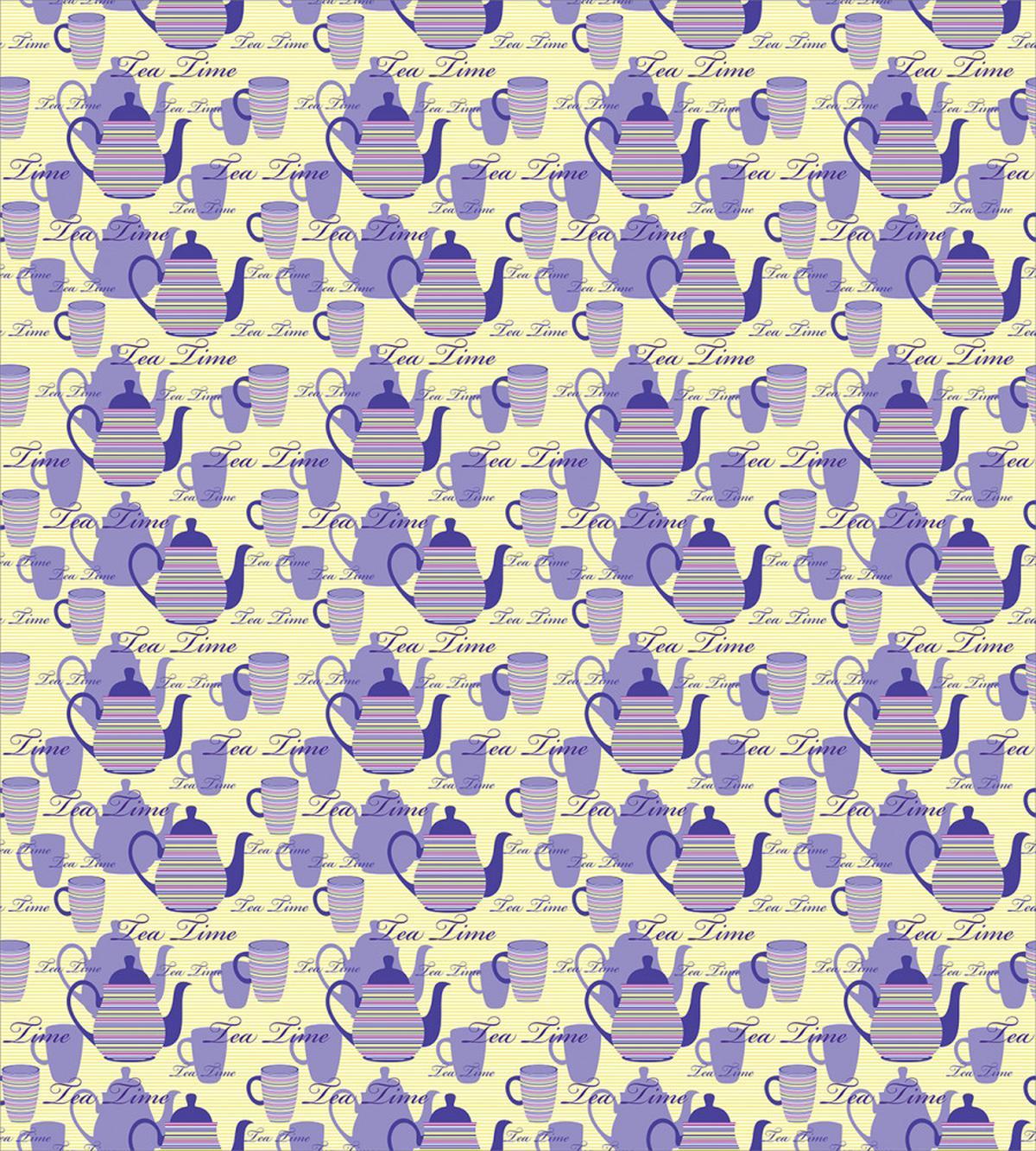 Striped Teapots Cups — Pattern