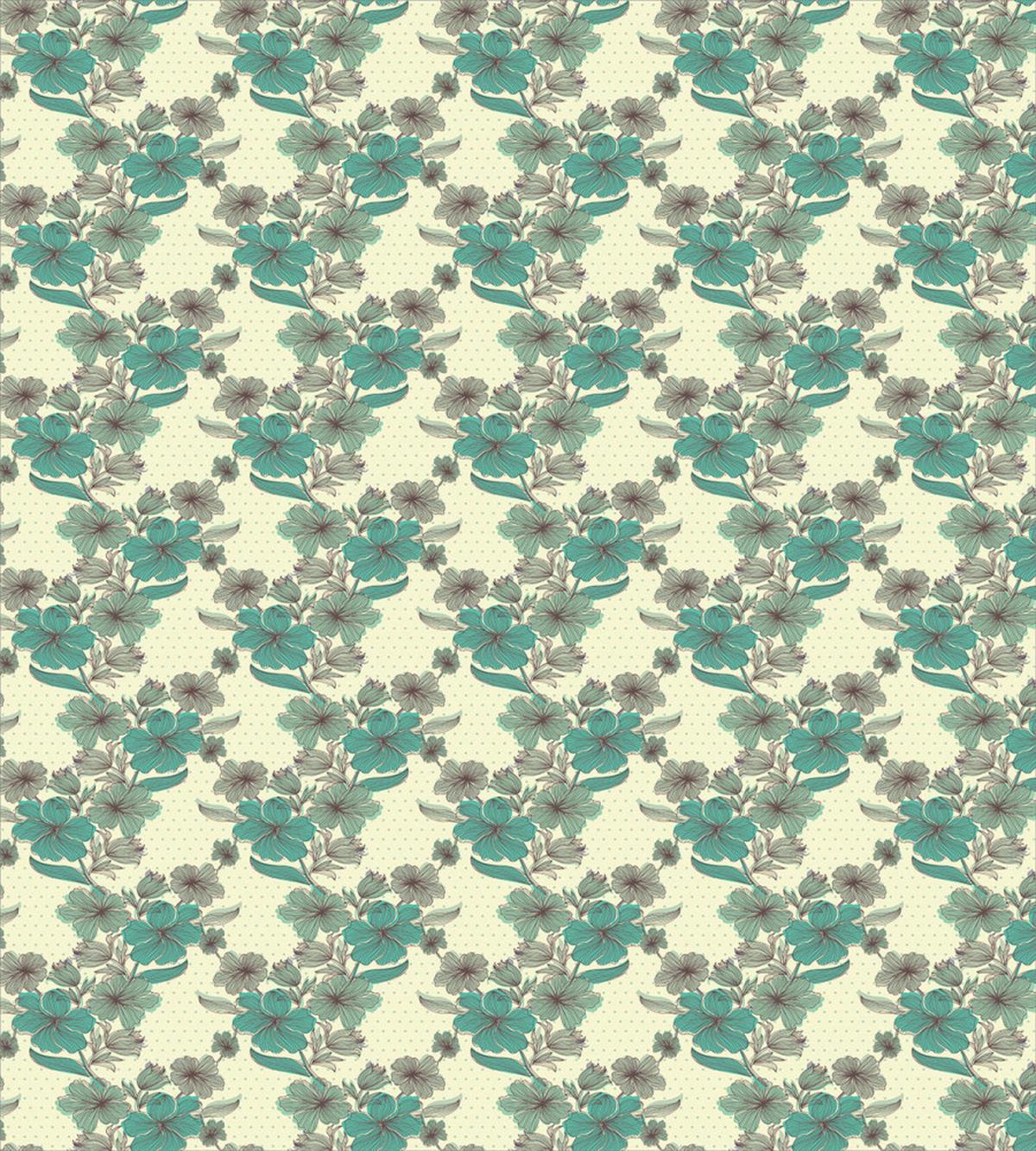 Hatched Flowers Polka Dots — Pattern