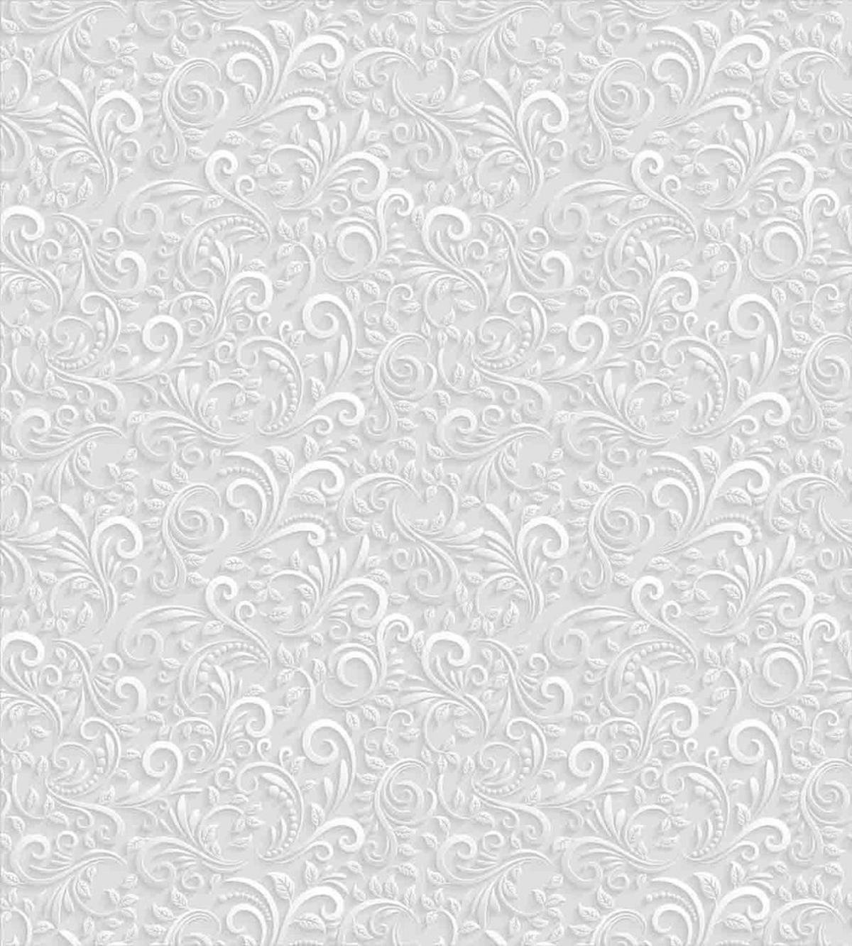 Curly Retro Floral Design — Pattern