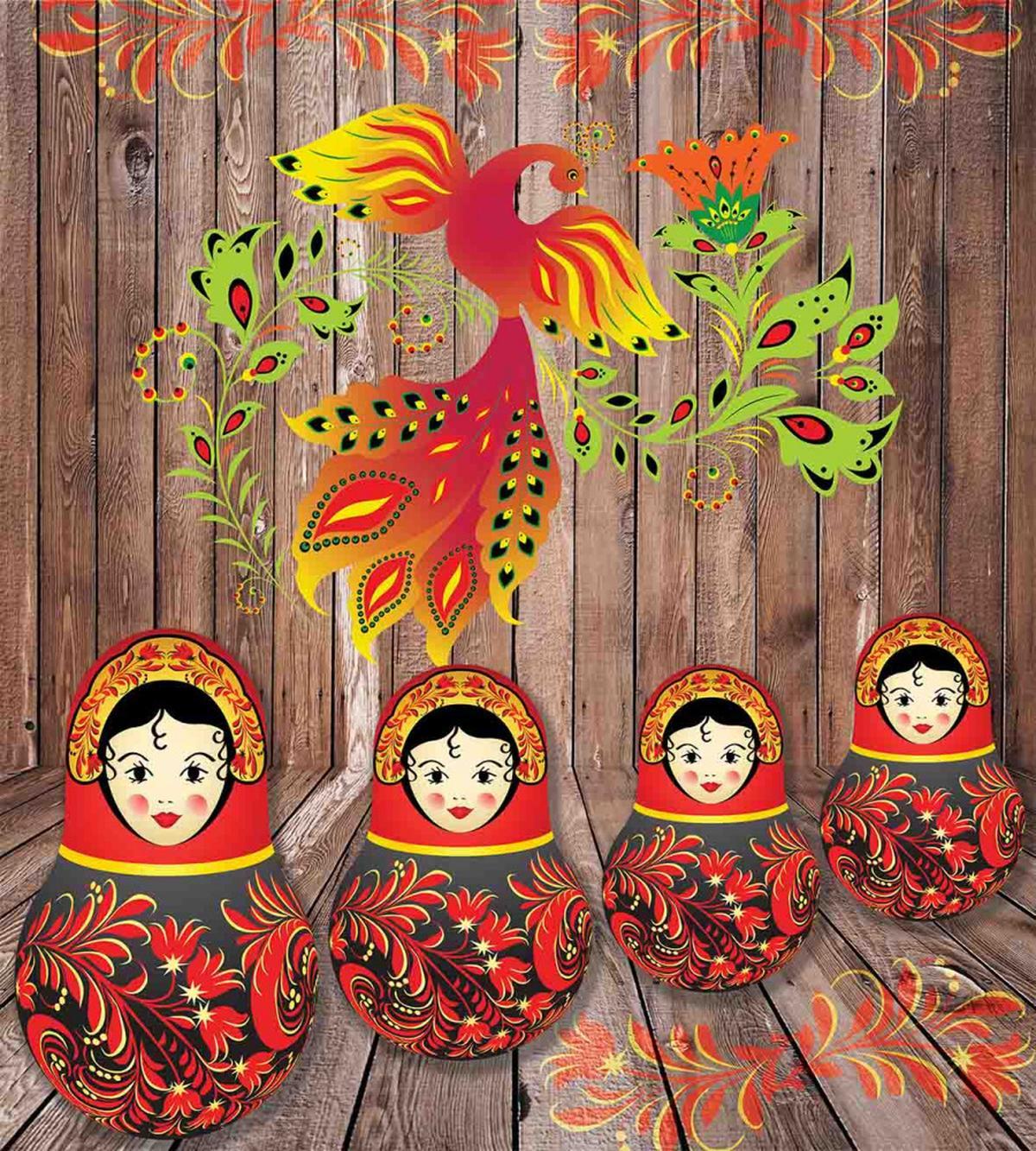 Folkloric Russian Dolls — Pattern