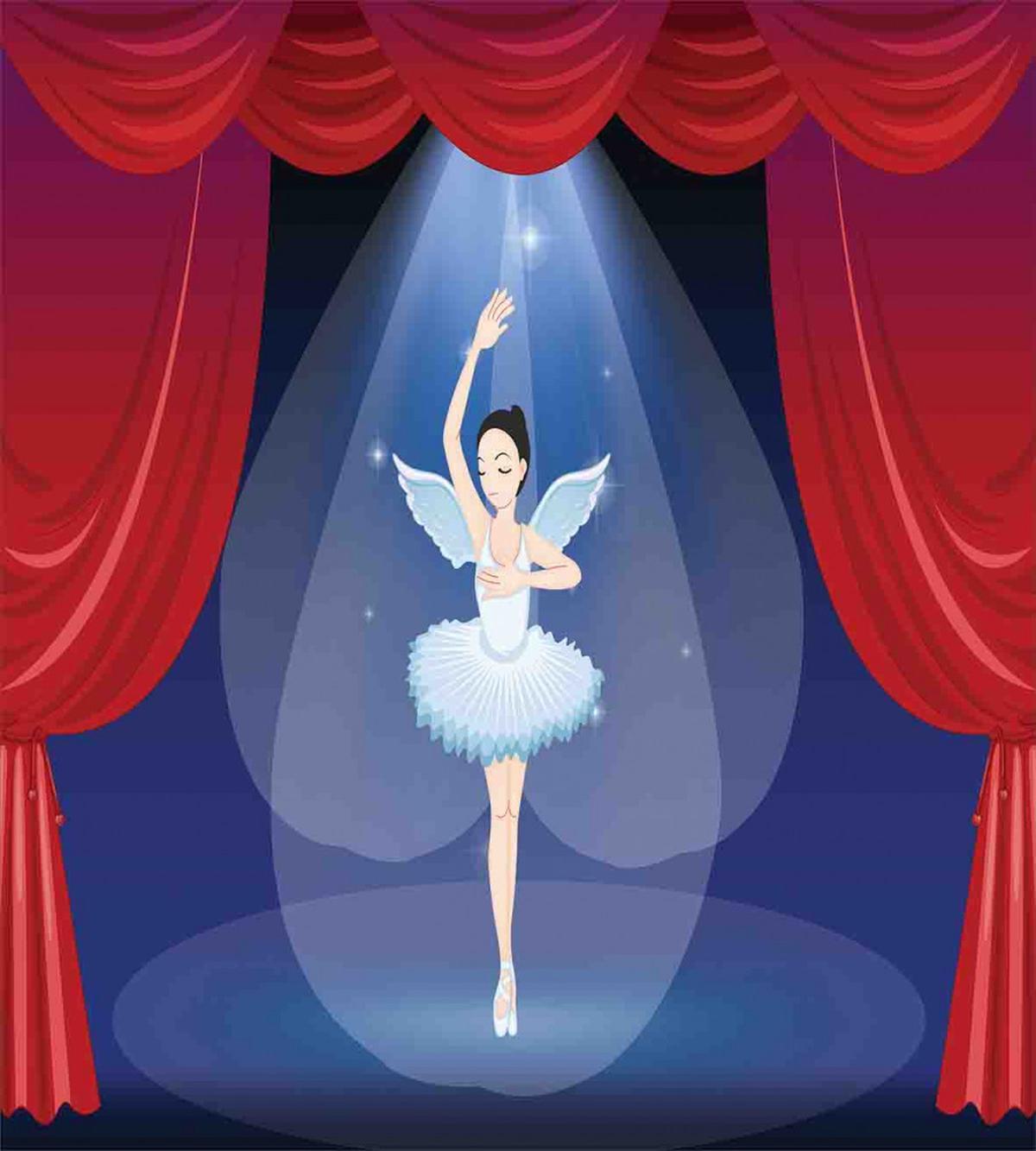 Winged Dancer on the Stage — Pattern