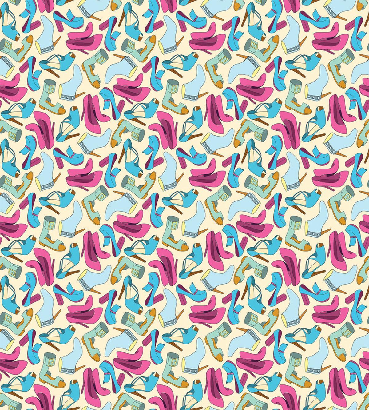 Woman Shoes Feminine Doodle — Pattern