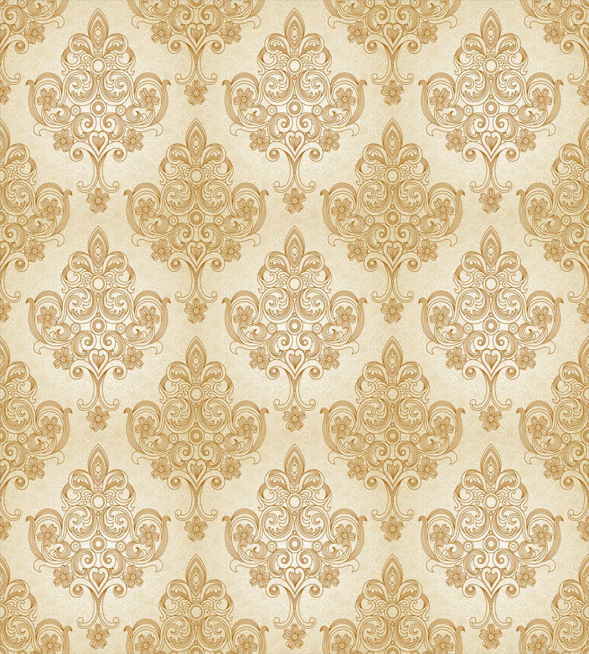 Baroque Curved Flowers — Pattern