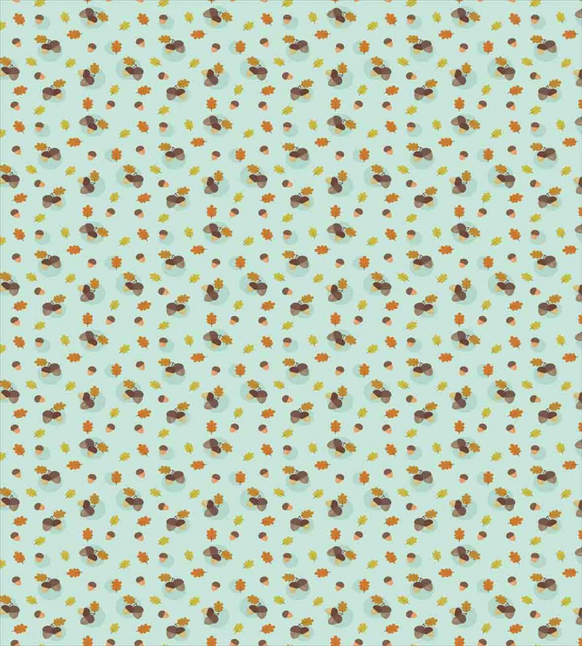 Cartoon Oak Tree Elements — Pattern
